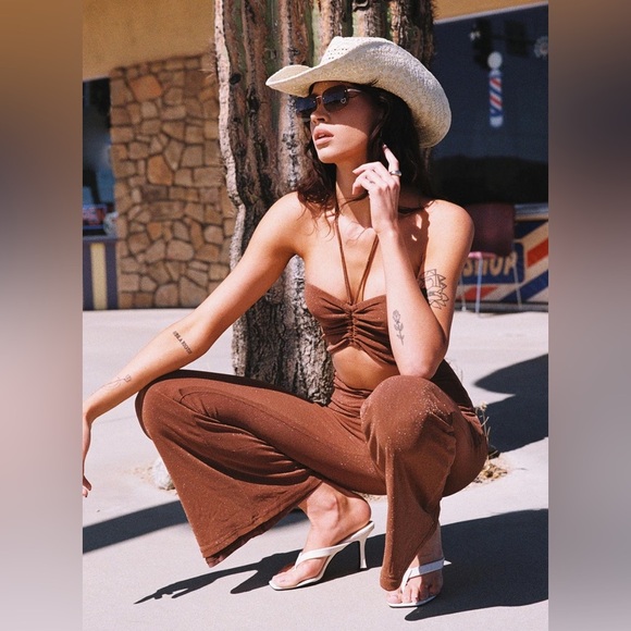 ❤️Princess polly Charlie ruched jumpsuit - Picture 2 of 8